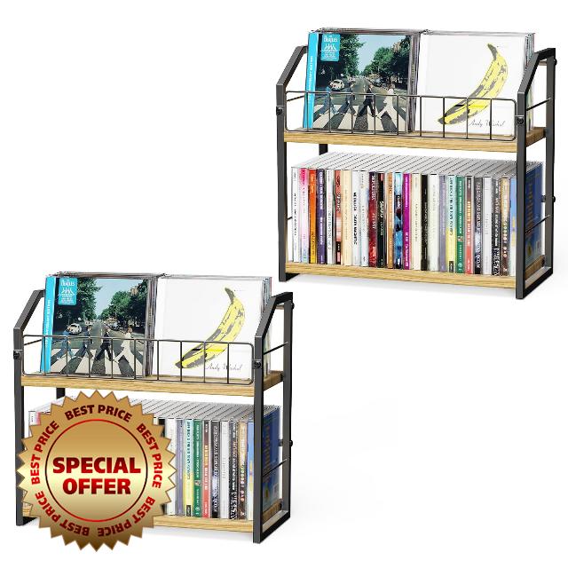 TJ.MOREE 2 Tier Vinyl Record Holder