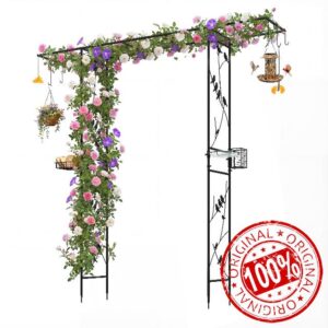 COSTWAY 2.13m Metal Garden Arch