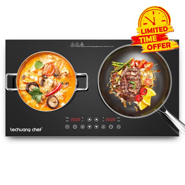 4000W Double Induction Hob