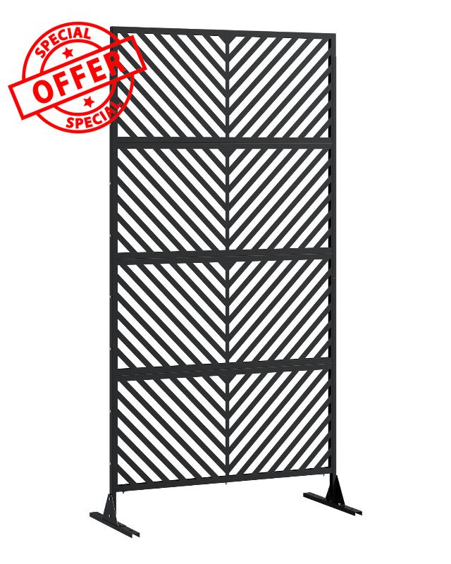 1PC Heavy Duty Metal Privacy Screen 90x180cm