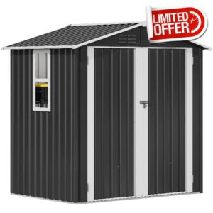 YITAHOME 6x4FT Large Tool Storage Shed with Window