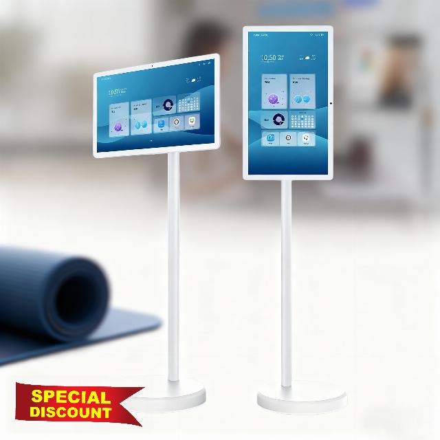 4K Smart Portable TV On Wheels