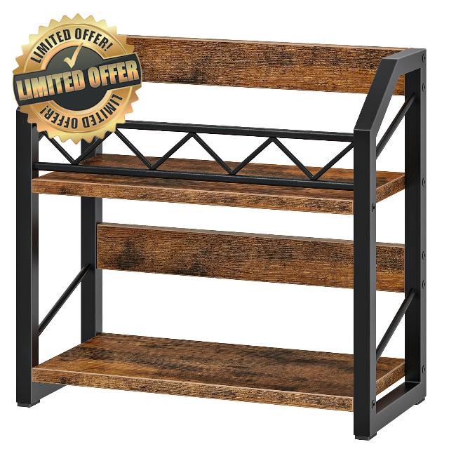 HOOBRO 2-Tier Vinyl Record Holder