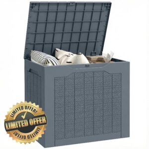 Outsunny 93L Plastic Garden Storage Box