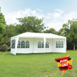 Gazebo Marquee 6x3M Canopy Party Tent with Sidewall And Windows