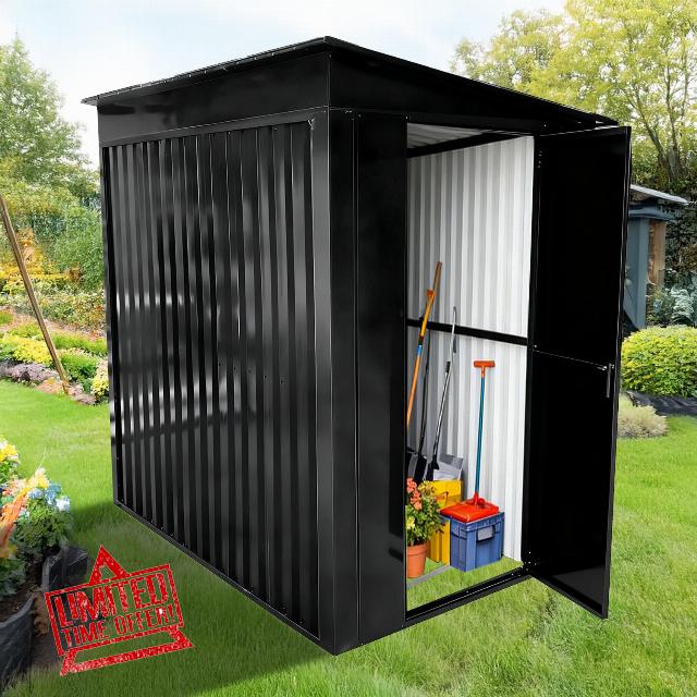 Outdoor Storage Shed with Sliding Door