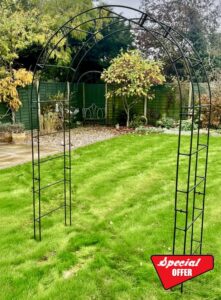 GAP GARDEN PRODUCTS Classic Garden Arch – Heavy Duty 12mm Solid Steel