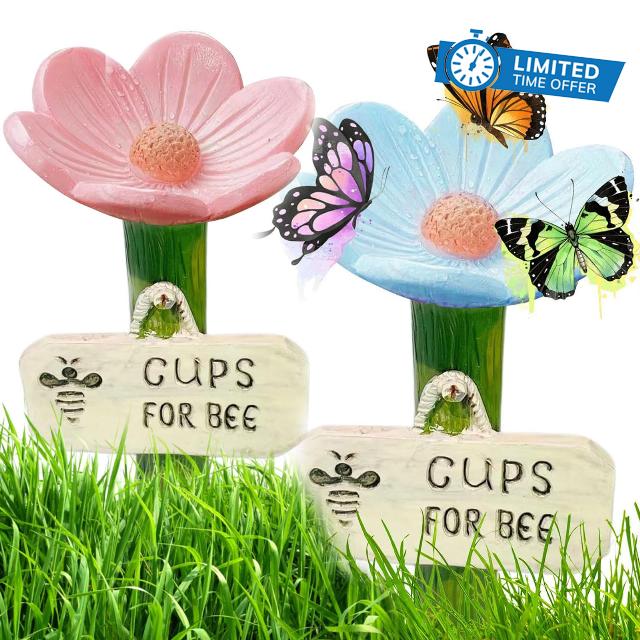 Flower Shaped Bee Watering Station