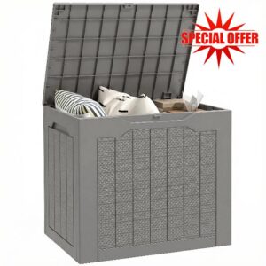 Outsunny 93L Plastic Garden Storage Box