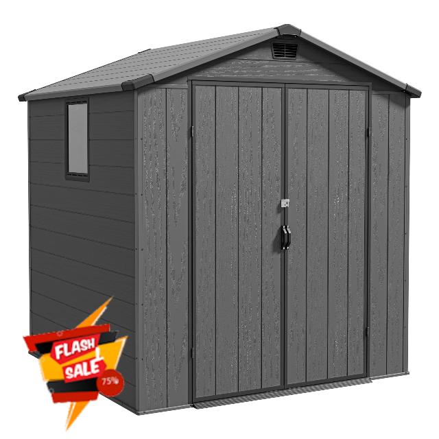 6x6ft Outdoor Storage Shed