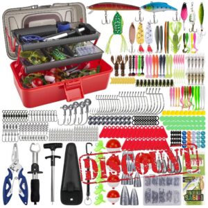Fishing Lures Kit with Tackle Box