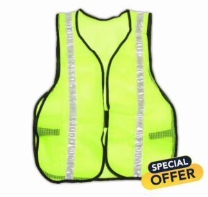 Stanley Green Safety Vest with Reflective Strips (RST-60004)