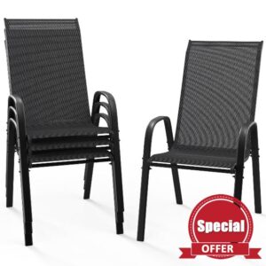Bonnlo Garden Chairs Set of 4
