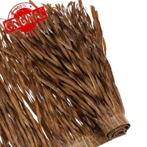 sourcing map Tiki Straw Roof 40" x 24" Mexican Artificial Palm Straw Rolls Hut Grass Skirting Roof for Garden Patio Tiki Bars Fence Party Decoration