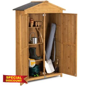 Christow Small Double Door Garden Shed – Treated Wood