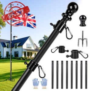 12 FT Flag Pole for Garden