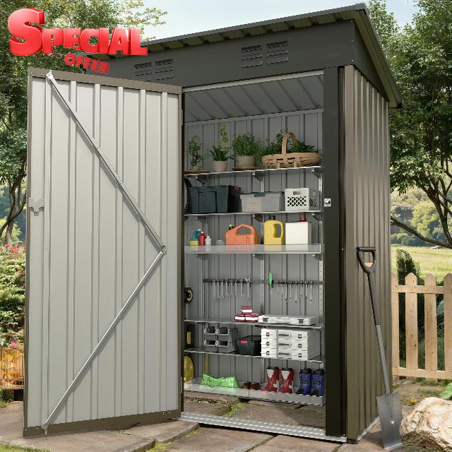 5x3 FT Outdoor Storage Shed