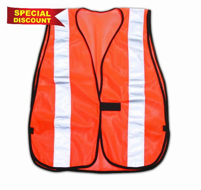Stanley Orange Safety Vest with Reflective Strips (RST-60003)