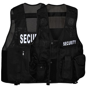 a security vest with the word security on it.