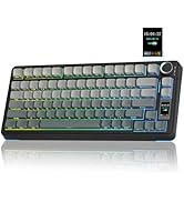 AULA F75 75% Wireless Mechanical Keyboard,2.4Ghz/Type-C/BT5.0 Gaming Keyboards,Advanced Structure...