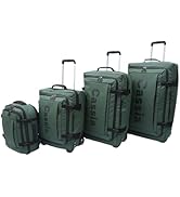 Text reads 'Image 2'. Set of four matching green rolling luggage pieces in graduated sizes, from small carry-on to large suitcase.