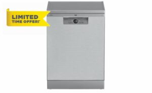 Beko BDFN26430X Pro Hygiene Intense Full-Size Dishwasher – Stainless Steel – 14 Place Settings