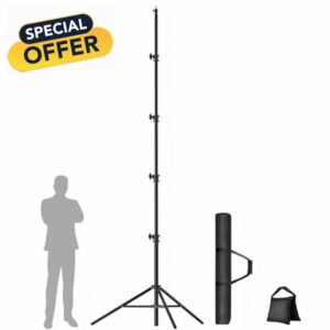 EMART 15.8ft/4.8m Heavy Duty Light Stand for Photography