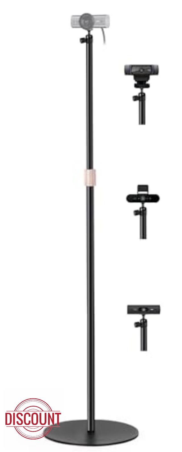 160cm Webcam Floor Stand Compatible with Logitech MX-Brio-4K C920 C922 C930 C925e C615 StreamCam