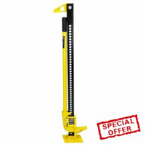 48" Farm Jack Lift RocwooD 3 Tonne Tractor Farm Jack Hoist 4x4 Off Road Garage 125mm-1020mm 114mm x 38mm Saddle 3000KG High-Clearance Rescue Tow Ratche