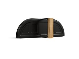 Twin-Walled Insulated Pizza Oven Door with Cutouts for Meat Probes
