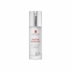 Erborian - Ginseng Micro Shot - Inspired by Micro-Needling - Retexturizing Face Serum with Korean Ginseng and Collagen - Concentrated in spicules - Korean Cosmetic