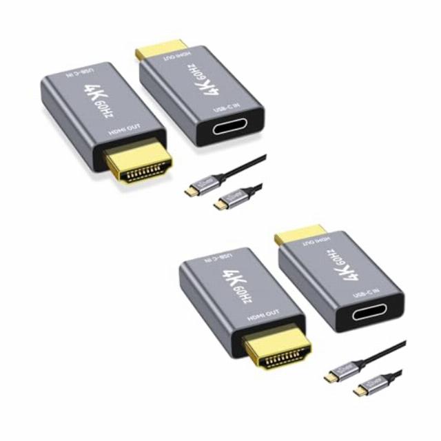 USB C to HDMI Adapter with 3.3FT USB C Video Cable