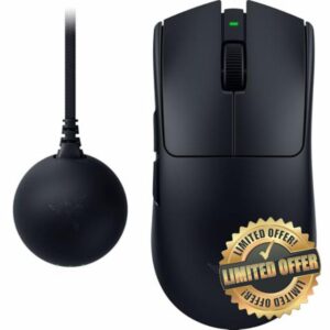 Razer Viper V4 Pro - Wireless symmetrical e-sports gaming mouse - Ultra-lightweight 49g - HyperSpeed Gen-2 up to 8 KHz polling - Focus Pro 50K sensor - Optical scroll wheel - PC/Mac | Black
