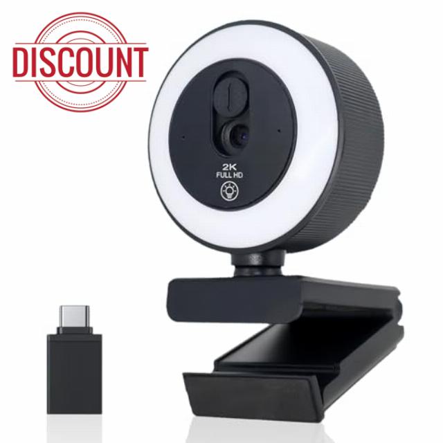 2K HD Webcam for PC and Laptop