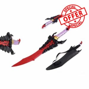 Next Level Cosplay Prop Replica Solo Leveling Kamish's Wrath Dagger Wooden with Sheath