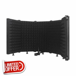 Foldable Adjustable Sound Absorbing Vocal Recording Panel Portable Acoustic Isolation Microphone Sound-proof Plate