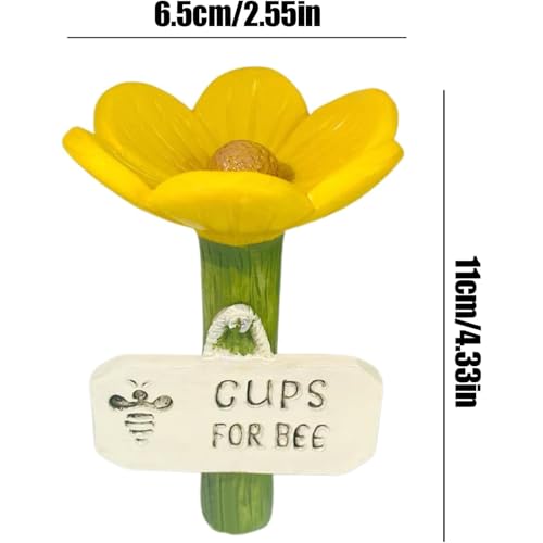 FVFlower Shaped Bee Waterer with Stake