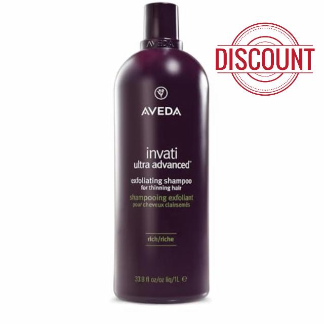 Aveda Invati Ultra Advanced Exfoliating Shampoo Rich | Step 1 of 4 | Reduces Hair Loss by 77% | for Medium to Thick Thinning Hair Types | Normal to Oily Scalp | 94% Naturally Derived*