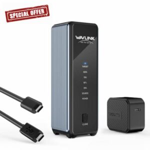 WAVLINK 40Gbps M.2 Dual Bay NVMe Enclosure