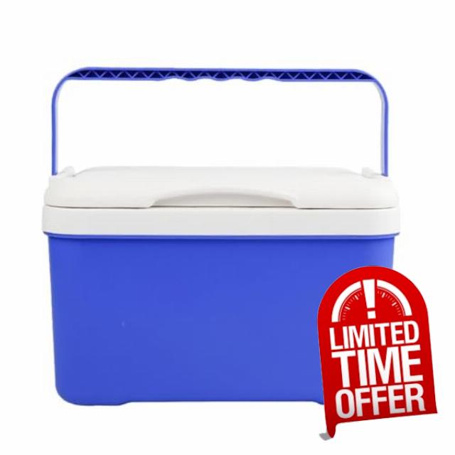 Large Cooler | 6L Leak-Resistant Insulated Box - Big Cooler with Handle | for Outdoor Automotive Camping Hiking Travel Business Trip Picnic
