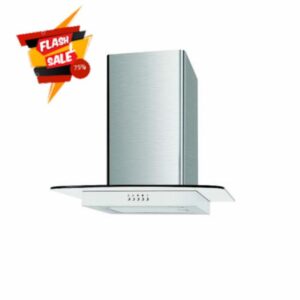 Cookology Essentials AEHFG60SS Extractor Hood 60cm - Flat Glass Chimney Cooker Hood - 3 Speeds - 332 m3/hr Air Flow - 2 LED Lights - Energy Rating A - Aluminium Grease Filter - Stainless Steel