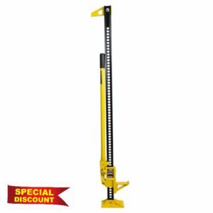 60" Farm Jack Lift RocwooD 3 Tonne Tractor Farm Jack Hoist 4x4 Off Road Garage 125mm-1330mm 114mm x 38mm Saddle 3000KG High-Clearance Rescue Tow Ratche