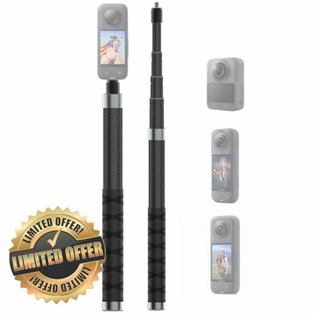 110cm/43.3-inch Invisible Selfie Stick Pole