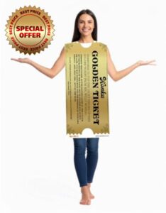 Wonka Golden Ticket Costume