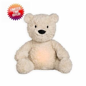 Baby's Only - Bo the Teddy Bear with Sleep Trainer - Baby Night Light with White Noise - Cry Sensor - Sleep aid for Baby - for Girls and Boys - Newborn & Baby Gifts - Warm Line