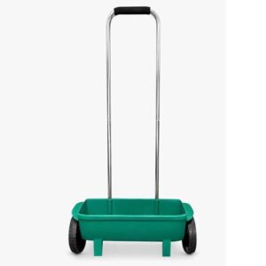 Push Along Garden Spreader on Wheels for Grass Seed Lawn Feed