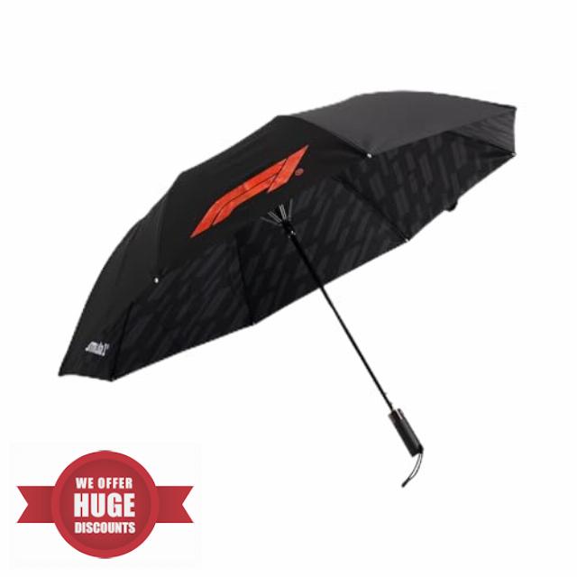 Formula 1 Compact Umbrella - Black - One Size Fits Mos