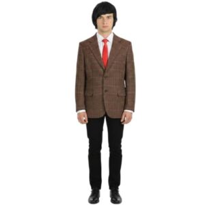 LOVETRENDS British TV Man Classic British Bean Comedy Costume Set – Tweed Jacket