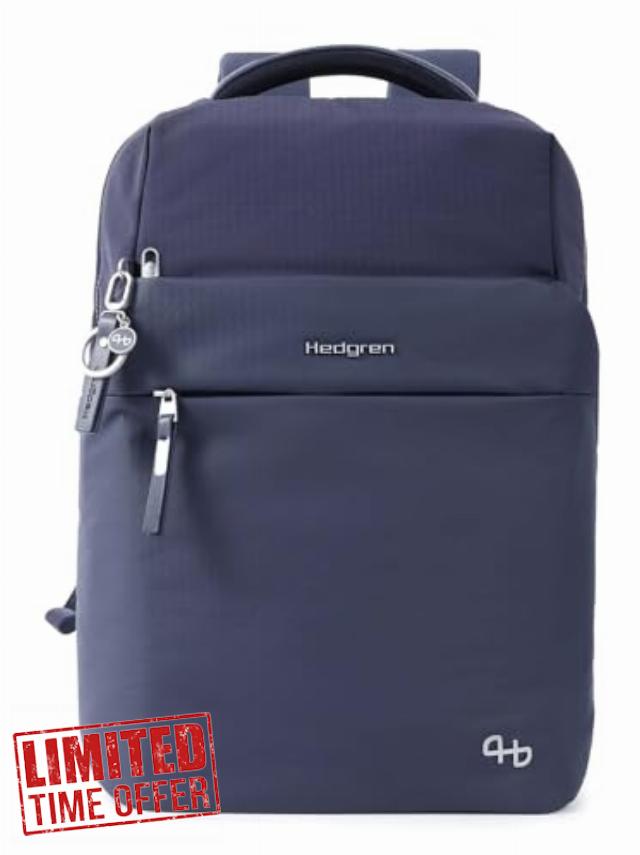 Hedgren Laptop Backpack with Laptop Compartment Furo Shiki Backpack L 15.6" + RFID L Peacoat Blue Navy
