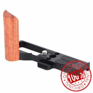 Metal Hand Grip L Bracket Holder for Ricoh GR IV GRIV GR4 Camera Handgrip L-Shape Bracket Wooden Grip with Arca Type Quick Release Plate